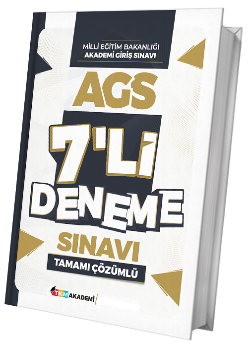 YENİ AGS - TKM Akademi 2026 MEB-AGS Tüm Dersler Türkiye Geneli 7 Deneme Çözümlü TKM Akademi