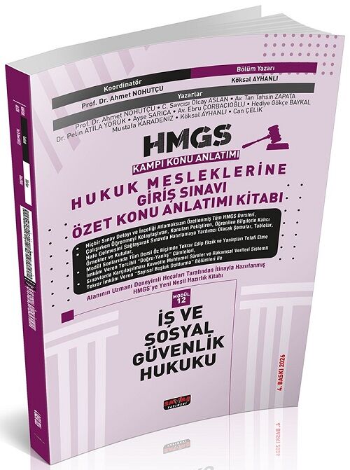 Savaş 2026 HMGS Kampı İş ve Sosyal Güvenlik Hukuku Özet Konu Anlatımı 4. Baskı - Köksal Ayhanlı Savaş Yayınları
