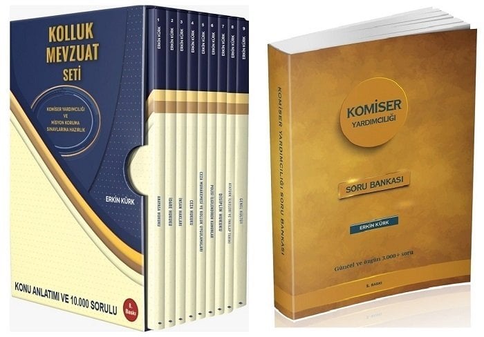 Erkin Kürk 2026 Komiser Yardımcılığı Misyon Koruma Kolluk Konu + Soru 2 li Set Erkin Kürk