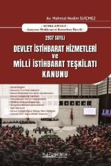 Platon 2937 Sayılı Devlet İstihbarat Hizmetleri ve Milli İstihbarat Teşkilatı Kanunu - Mahmut Nedim Suiçmez Platon Hukuk Yayınları
