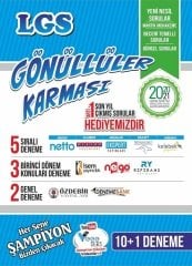 SÜPER FİYAT - Gönüllüler Karması 8. Sınıf LGS Tüm Dersler 10+1 Deneme Seti Gönüllüler Karması