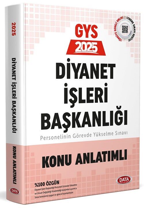 SÜPER FİYAT - Data 2025 GYS DİB Diyanet İşleri Başkanlığı Konu Anlatımlı Görevde Yükselme Data Yayınları