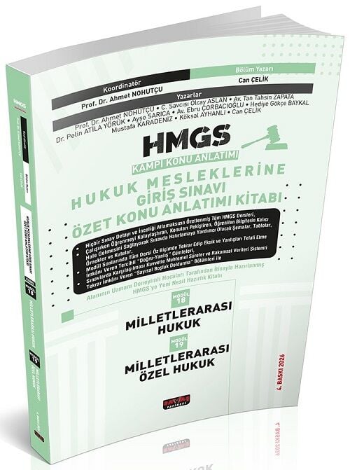 Savaş 2026 HMGS Kampı Milletlerarası Hukuk ve Özel Hukuk Özet Konu Anlatımı 4. Baskı - Nizamettin Güçyetmez Savaş Yayınları
