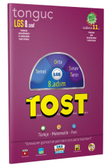 Tonguç Akademi 8. Sınıf LGS TOST 8. Adım Türkçe-Matematik-Fen Eko Kitap Tonguç Akademi