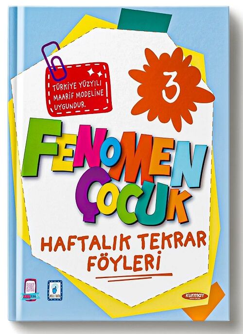 Kurmay ELT 3. Sınıf Fenomen Çocuk Haftalık Tekrar Föyleri Maarif Modeli Kurmay ELT Yayınları