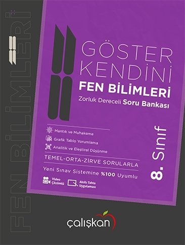 Çalışkan 8. Sınıf Fen Bilimleri Göster Kendini Soru Bankası Çalışkan Yayınları