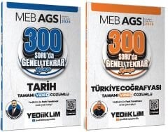 Yediiklim 2025 MEB-AGS Tarih + Türkiye Coğrafyası 600 Soruda Genel Tekrar Kampı 2 li Set - Ahmet Uğur Karakuza, Hakan Topcan Yediiklim Yayınları