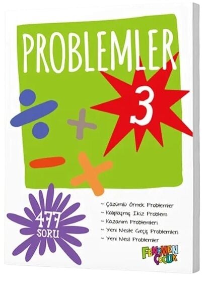 Kurmay ELT 3. Sınıf Fenomen Çocuk Problemler Kitabı Kurmay ELT Yayınları