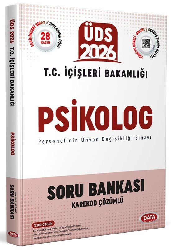 Data 2026 GYS İçişleri Bakanlığı Psikolog Soru Bankası Çözümlü Görevde Yükselme Data Yayınları