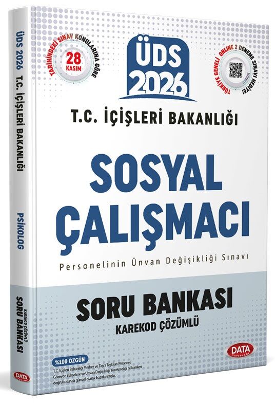 Data 2026 GYS ÜDS İçişleri Bakanlığı Sosyal Çalışmacı Soru Bankası Çözümlü Görevde Yükselme Ünvan Değişikliği Data Yayınları