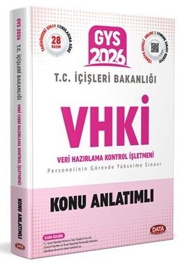 Data 2026 GYS İçişleri Bakanlığı VHKİ Veri Hazırlama Kontrol İşletmeni Konu Anlatımlı Görevde Yükselme Data Yayınları