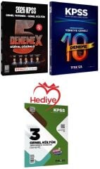 HEDİYELİ - İndeks + Marka 2026 KPSS Genel Yetenek Genel Kültür 5+10 DenemeX 2 li Set İndeks Akademi + Marka Yayıncılık