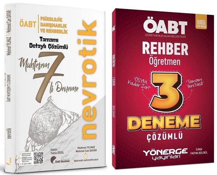SÜPER FİYAT - Özdil Akademi + Yönerge ÖABT Rehberlik 7+3 Deneme 2 li Set Özdil Akademi + Yönerge Yayınları