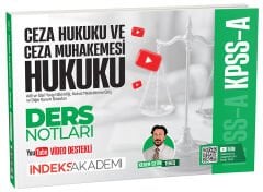İndeks Akademi 2027 KPSS A Grubu Ceza Hukuku ve Ceza Muhakemesi Hukuku Video Ders Notları - Kerem Çetin Tekeş İndeks Akademi Yayıncılık