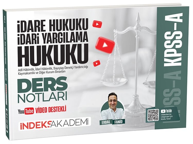 İndeks Akademi 2027 KPSS A Grubu İdare ve İdari Yargılama Hukuku Video Ders Notları - Erdal Fanid İndeks Akademi Yayıncılık