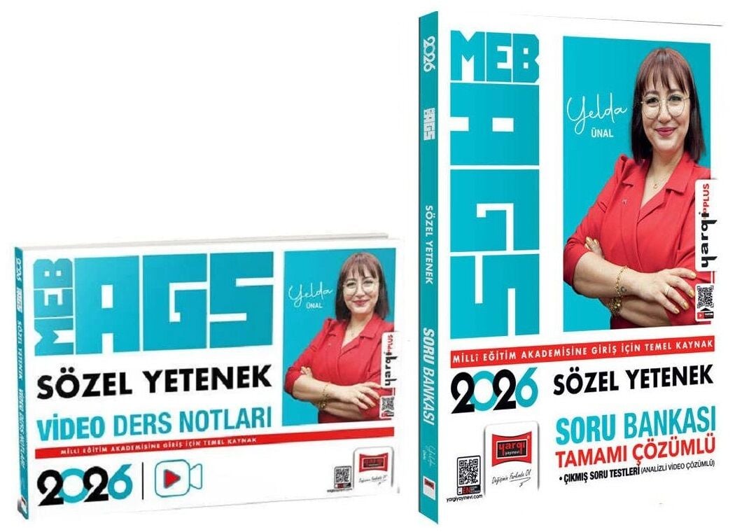 Yargı 2026 MEB-AGS Sözel Yetenek Video Ders Notları + Soru Bankası 2 li Set - Yelda Ünal Yargı Yayınları