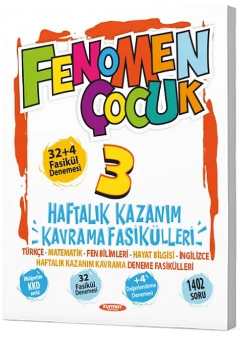 Kurmay ELT 3. Sınıf Tüm Dersler Fenomen Çocuk Haftalık Kazanım Kavrama Fasikülleri Kurmay ELT Yayınları