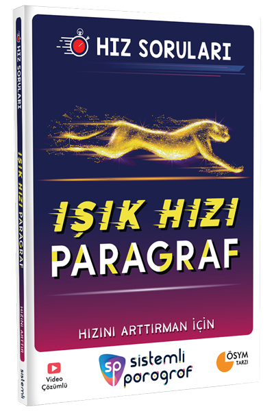 Sistemli Paragraf Tüm Sınavlar İçin Işık Hızı Paragraf Soru Bankası Sistemli Paragraf Yayınları