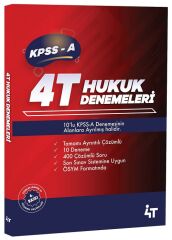 4T Yayınları KPSS A Grubu Hukuk 10 Deneme Çözümlü 4T Yayınları