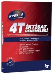 4T Yayınları KPSS A Grubu İktisat 10 Deneme Çözümlü 6. Baskı 4T Yayınları