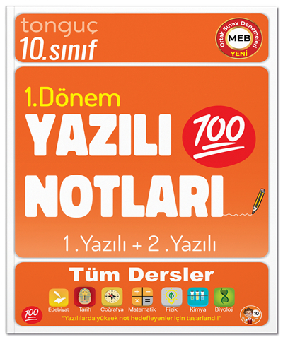 Tonguç  10. Sınıf Tüm Dersler 1. Dönem 1. Yazılı ve 2. Yazılı Notları Tonguç Akademi
