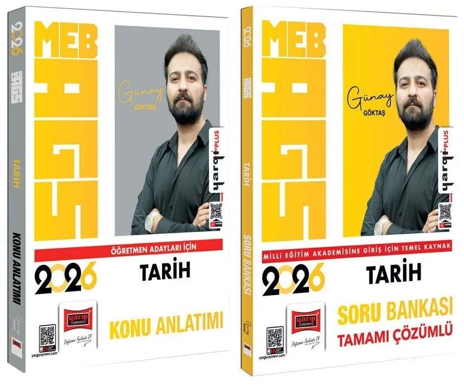 Yargı 2026 MEB-AGS Tarih Konu Anlatımı + Soru Bankası 2 li Set - Günay Göktaş Yargı Yayınları