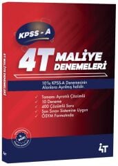 4T Yayınları KPSS A Grubu Maliye 10 Deneme Çözümlü 6. Baskı 4T Yayınları