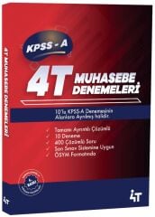 4T Yayınları KPSS A Grubu Muhasebe 10 Deneme Çözümlü 6. Baskı 4T Yayınları