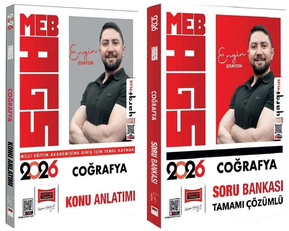 Yargı 2026 MEB-AGS Coğrafya Konu Anlatımı + Soru Bankası 2 li Set - Engin Eraydın Yargı Yayınları