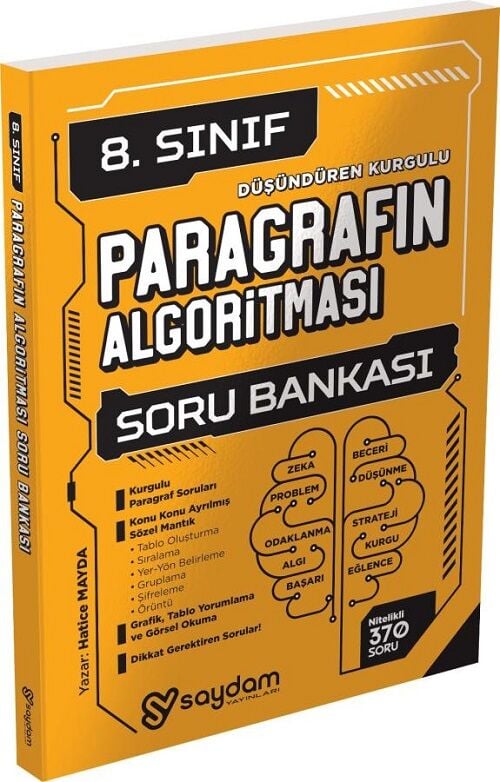 Saydam 8. Sınıf Paragrafın Algoritması Soru Bankası Saydam Yayınları