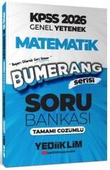 Yediiklim 2026 KPSS Matematik Bumerang Soru Bankası Çözümlü Yediiklim Yayınları