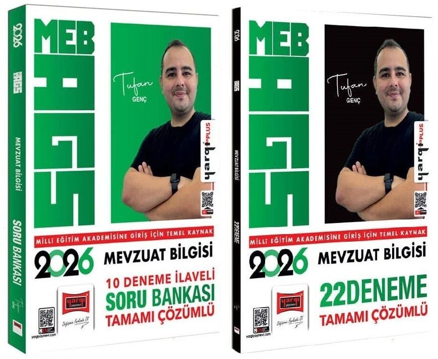 Yargı 2026 MEB-AGS Mevzuat Bilgisi Soru Bankası + 22 Deneme 2 li Set - Tufan Genç Yargı Yayınları