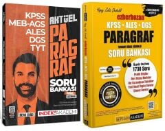Pegem + İndeks KPSS MEB-AGS ALES DGS Paragraf Ezberbozan Soru Bankası 2 li Set Pegem + İndeks Akademi Yayınları