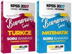 Yediiklim 2027 KPSS Türkçe + Matematik Bumerang Soru Bankası 2 li Set Yediiklim Yayınları