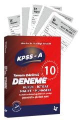 4T Yayınları KPSS A Grubu 10 Deneme Çözümlü 7. Baskı - Yüksel Bilgili Bayraktar 4T Yayınları