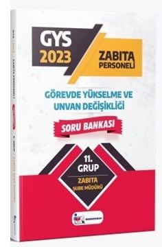 Memur Sınav 2023 GYS Zabıta Şube Müdürü Soru Bankası Görevde Yükselme Memur Sınav