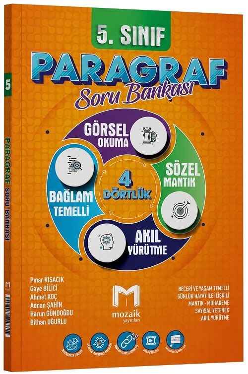 Mozaik 5. Sınıf Paragraf Soru Bankası Mozaik Yayınları