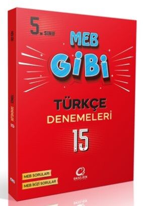 Oksijen 5. Sınıf MEB Gibi Türkçe 15 Deneme Oksijen Yayınları