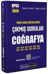 Pegem 2026 KPSS Coğrafya Çıkmış Sorular Konu Konu Çözümlü Pegem Akademi Yayınları