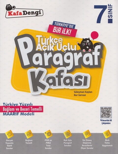 Kafadengi 7. Sınıf Paragraf Kafası Maarif Modeli Soru Bankası Kafadengi Yayınları