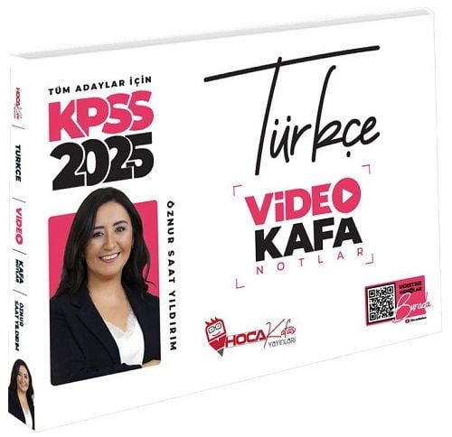 SÜPER FİYAT - Hoca Kafası 2025 KPSS Türkçe Video Kafa Notlar - Öznur Saat Yıldırım Hoca Kafası Yayınları
