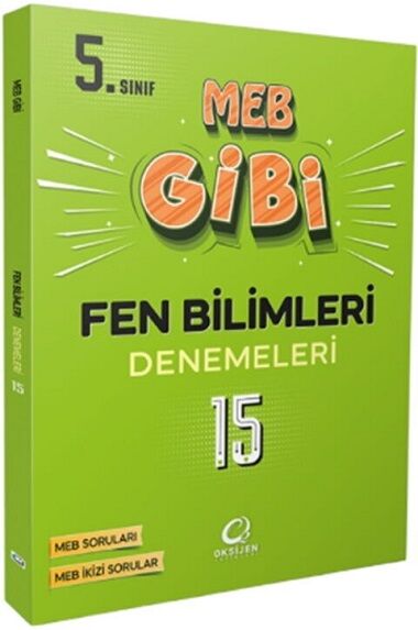 Oksijen 5. Sınıf MEB Gibi Fen Bilimleri 15 Deneme Oksijen Yayınları