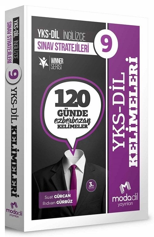 Modadil YKSDİL İngilizce Sınav Stratejileri-9 120 Günde Ezberbozan Kelimeleri Modadil Yayınları