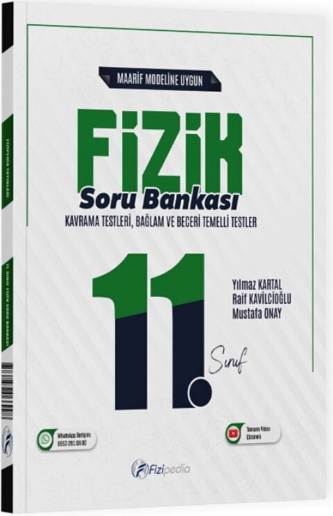 Fizipedia 11. Sınıf Fizik Maarif Modeli Soru Bankası Çözümlü Fizipedia Yayınları