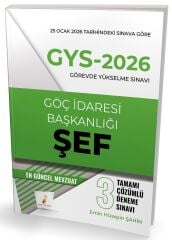Pelikan 2026 GYS Göç İdaresi Başkanlığı Şef 3 Deneme Çözümlü Görevde Yükselme - Emin Hüseyin Şahin Pelikan Yayınevi