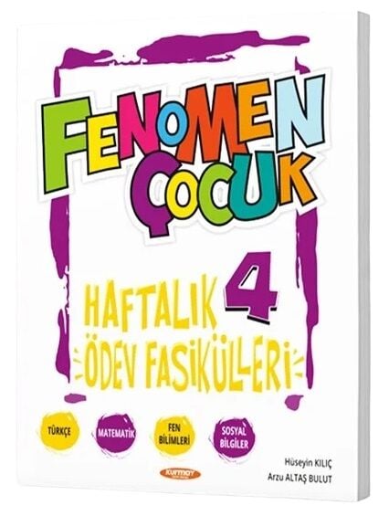 Kurmay ELT 4. Sınıf Tüm Dersler Fenomen Çocuk Haftalık Ödev Fasikülleri Kurmay ELT Yayınları