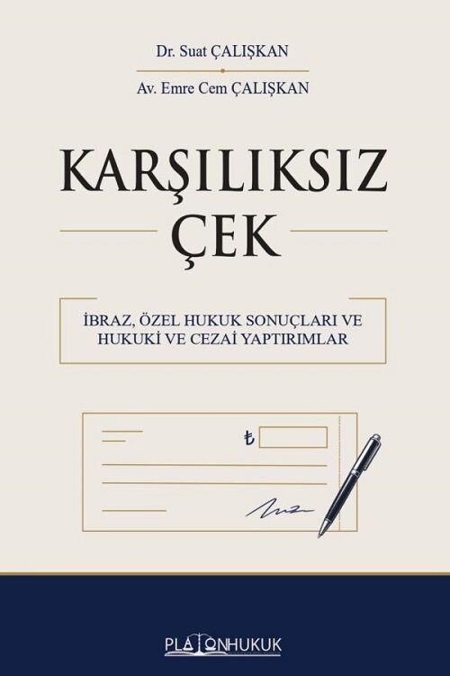 Platon Karşılıksız Çek - Suat Çalışkan Platon Hukuk Yayınları