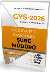 Pelikan GYS Göç İdaresi Başkanlığı Şube Müdürü 3 Deneme Çözümlü Görevde Yükselme - Emin Hüseyin Şahin Pelikan Yayınevi