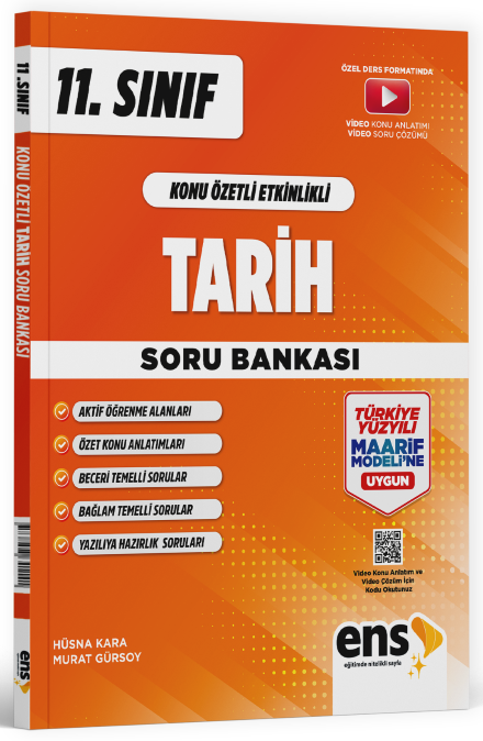 ENS Yayınları 11. Sınıf Tarih Konu Özetli Maarif Modeli Soru Bankası ENS Yayınları