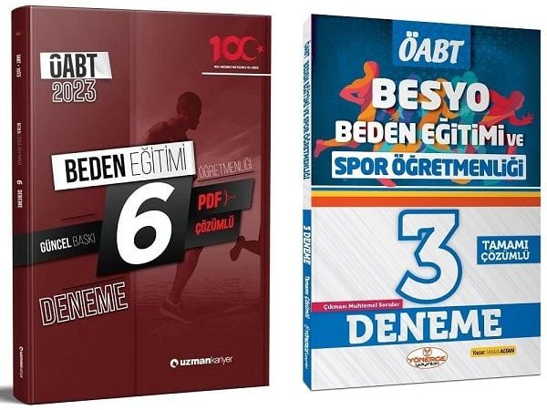 SÜPER FİYAT - Uzman Kariyer + Yönerge ÖABT Beden Eğitimi 6+3 Deneme 2 li Set Uzman Kariyer + Yönerge Yayınları